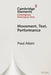 Movement, Text, Performance by Paul Allain