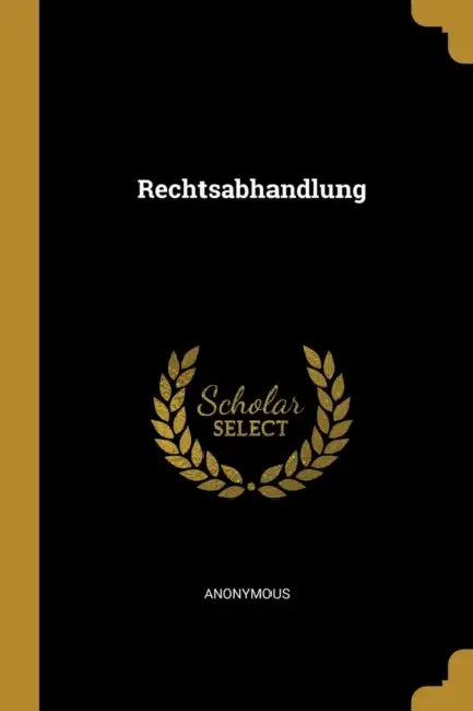 Rechtsabhandlung by Anonymous
