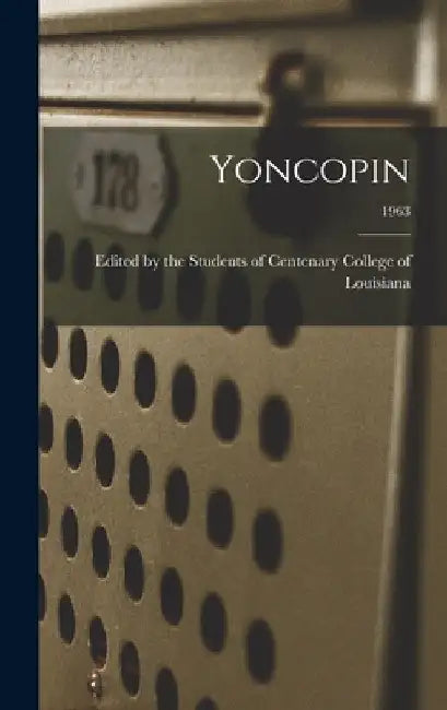 Yoncopin; 1963 by Edited by the Students of Centenary C