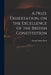 A Prize Dissertation, on the Excellence of the British Constitution by George Skene 1752-1823 Keith