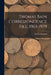 Thomas Bain Correspondence File, 1963-1979 by Eric P Newman