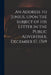 An Address to Junius, Upon the Subject of His Letter in the Public Advertiser, December 17, 1769 by Anonymous