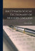 An Etymological Dictionary of Modern English by Ernest Weekley