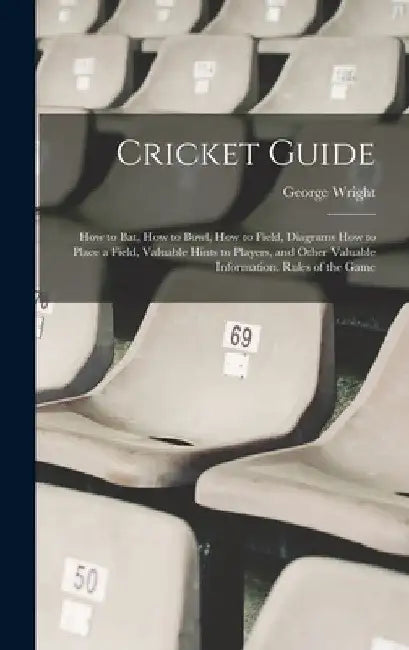 Cricket Guide; how to bat, how to Bowl, how to Field, Diagrams how to Place a Field, Valuable Hints to Players, and Other Valuable Information. Rules by George Wright
