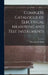 Complete Catalogue of Electrical Measuring and Test Instruments by Hartmann &. Braun