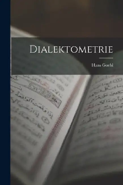 Dialektometrie by Hans Goebl