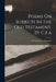 Poems On Subjects In The Old Testament, By C.f.a by Cecil Frances Alexander