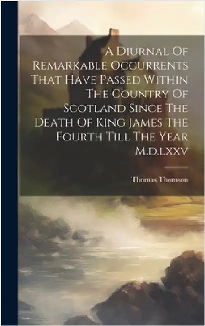 A Diurnal Of Remarkable Occurrents That Have Passed Within The Country Of Scotland Since The Death Of King James The Fourth Till The Year M.d.lxxv by Thomson, Thomas