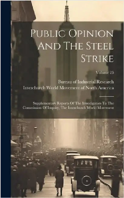 Public Opinion And The Steel Strike: Supplementary Reports Of The Investigators To The Commission Of Inquiry, The Interchurch World Movement; Volume 2 by Interchurch World Movement of North a