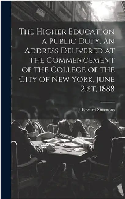 The Higher Education a Public Duty. An Address Delivered at the Commencement of the College of the City of New York, June 21st, 1888 by Simmons, J. Edward 1841-1910