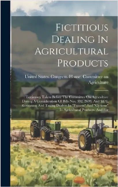 Fictitious Dealing In Agricultural Products: Testimony Taken Before The Committee On Agriculture During A Consideration Of Bills Nos. 392, 2699, And 3 by United States Congress House Commi