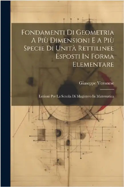 Fondamenti Di Geometria A Più Dimensioni E A Più Specie Di Unità Rettilinee Esposti In Forma Elementare: Lezioni Per La Scuola Di Magistero In Matemat by Veronese, Giuseppe