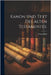 Kanon und Text des alten Testamentes. by Buhl, Frants