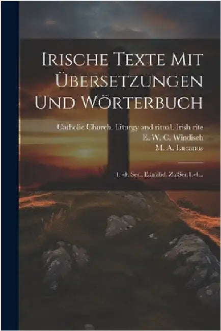 Irische Texte Mit Übersetzungen Und Wörterbuch: 1. -4. Ser., Extrabd. Zu Ser.1.-4... by E W C Windisch