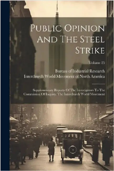 Public Opinion And The Steel Strike: Supplementary Reports Of The Investigators To The Commission Of Inquiry, The Interchurch World Movement; Volume 2 by Interchurch World Movement of North a