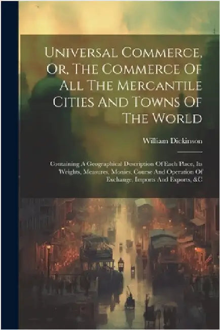 Universal Commerce, Or, The Commerce Of All The Mercantile Cities And Towns Of The World: Containing A Geographical Description Of Each Place, Its Wei by William Dickinson