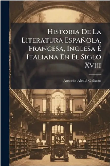 Historia De La Literatura Española, Francesa, Inglesa Ã Italiana En El Siglo Xviii by Antonio Alcalà Galiano