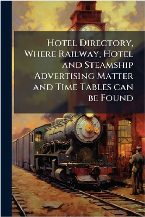 Hotel Directory, Where Railway, Hotel and Steamship Advertising Matter and Time Tables can be Found