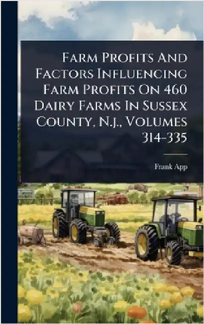 Farm Profits And Factors Influencing Farm Profits On 460 Dairy Farms In Sussex County, N.j., Volumes 314-335 by App, Frank
