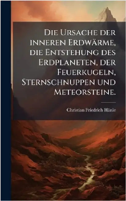 Die Ursache der inneren Erdwärme, die Entstehung des Erdplaneten, der Feuerkugeln, Sternschnuppen und Meteorsteine. by Hänle, Christian Friedrich