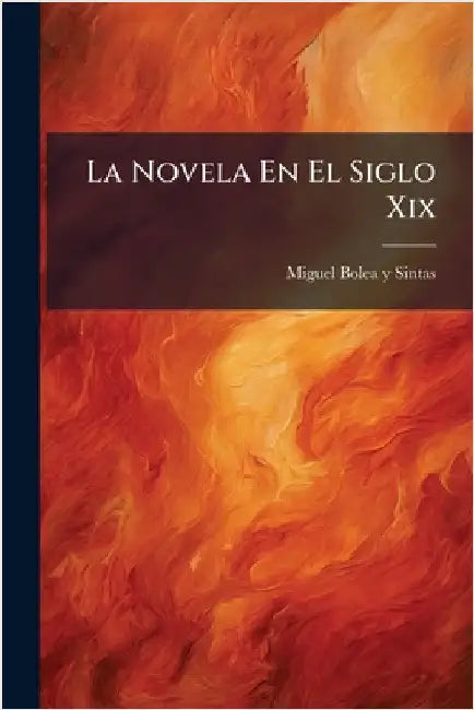 La Novela En El Siglo Xix by Miguel Bolea Y Sintas