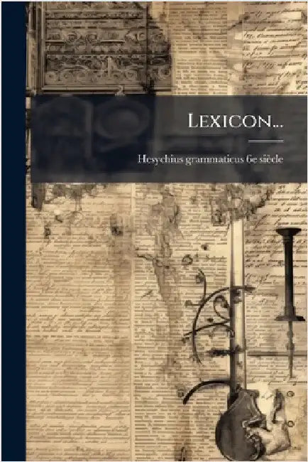 Lexicon... by Hesychius Grammaticus 6e Siècle