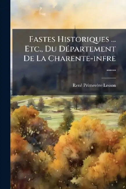 Fastes Historiques ... Etc., Du DÃ(c)partement De La Charente-infre ...... by Renã(c) Primevère Lesson