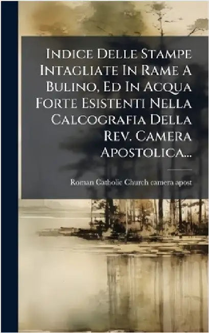 Indice Delle Stampe Intagliate In Rame A Bulino, Ed In Acqua Forte Esistenti Nella Calcografia Della Rev. Camera Apostolica... by Roman Catholic Church Camera Apost