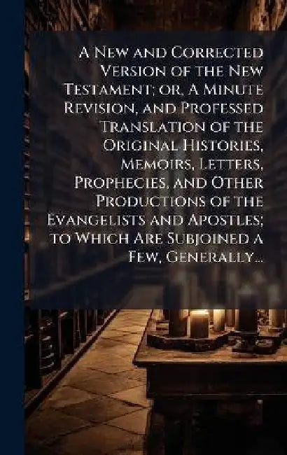 A New and Corrected Version of the New Testament; or, A Minute Revision, and Professed Translation of the Original Histories, Memoirs, Letters, Prophe
