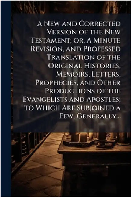 A New and Corrected Version of the New Testament; or, A Minute Revision, and Professed Translation of the Original Histories, Memoirs, Letters, Prophe by Anonymous