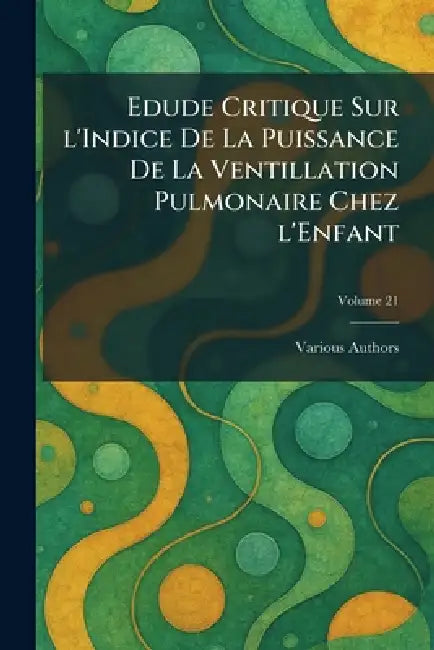 Edude Critique Sur L'indice De La Puissance De La Ventillation ...
