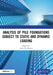 Analysis of Pile Foundations Subject to Static and Dynamic Loading by Amir M. Kaynia