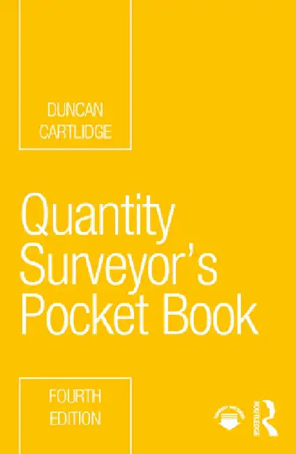 Quantity Surveyor's Pocket Book by Duncan Cartlidge