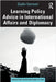 Learning Policy Advice in International Affairs and Diplomacy by Giulio Venneri
