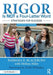 Rigor Is Not a Four-Letter Word: Strategies for Success by Barbara R. Blackburn