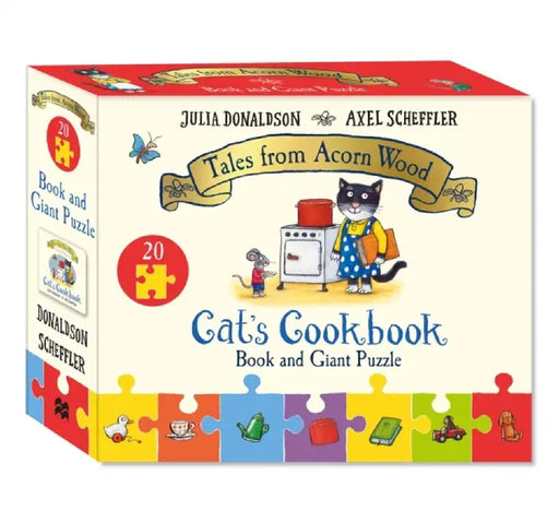 Cat's Cookbook Book and Giant Puzzle Gift Set by Julia Donaldson