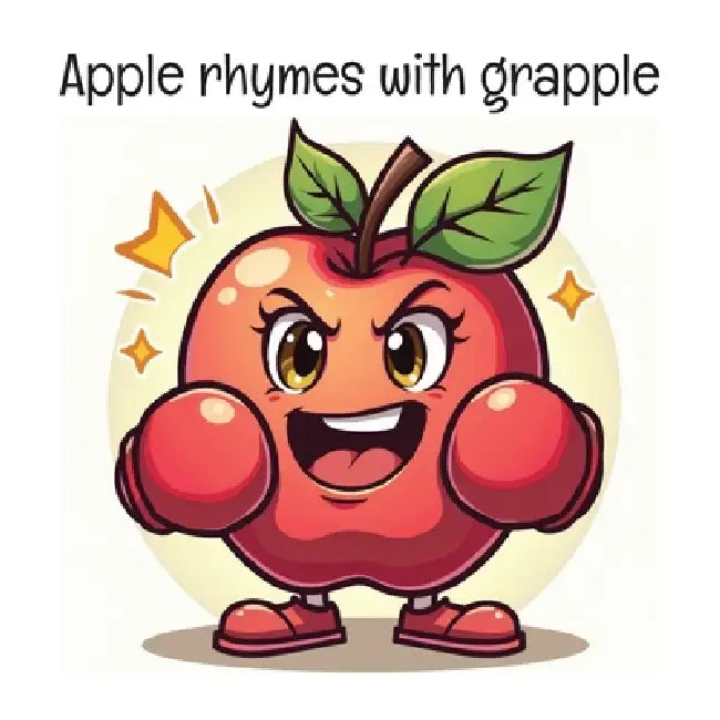 Apple rhymes with grapple by Kim R2
