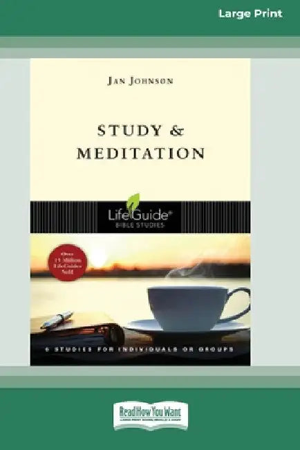 Study and Meditation (Large Print 16 Pt Edition) by Jan Johnson