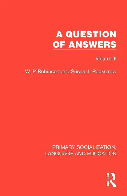 A Question of Answers by W. P. Robinson