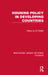 Housing Policy in Developing Countries by Gil Shidlo