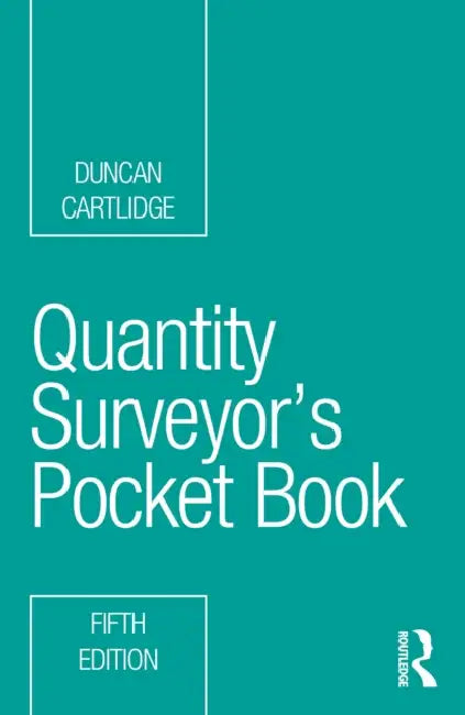 Quantity Surveyor's Pocket Book by Duncan Cartlidge