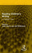 Reading Children's Writing: A Linguistic View by John Harris