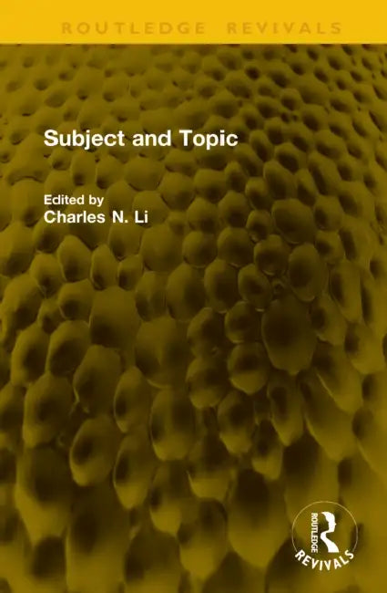 Subject and Topic by Charles N. Li