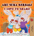 I Love to Share (Indonesian English Bilingual Edition) by Shelley Admont, Kidkiddos Books