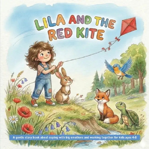 Lila and the Red Kite: A gentle story book about coping with big emotions and working together for kids ages 4-8 by Cora Wren, Mike Carpenter