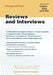 Reviews and Interviews (Inaugural Issue) by Lauri Scheyer, Yan Zhang, Zuyou Wang