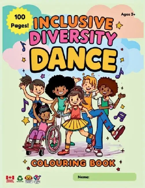 Inclusive Diversity Dance Colouring Book by Gray