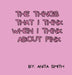The Things That I Think When I Think about Pink by Anita Smith