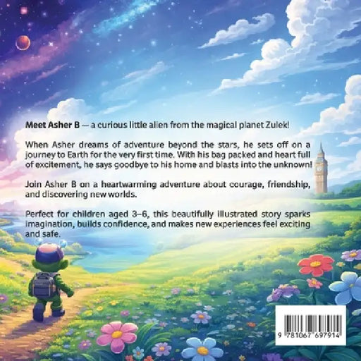 Asher B Journey to Earth: "A Fun Space Adventure for Ages 3-6" by Sara Aras