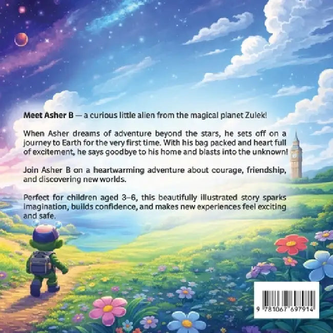 Asher B Journey to Earth: "A Fun Space Adventure for Ages 3-6" by Sara Aras